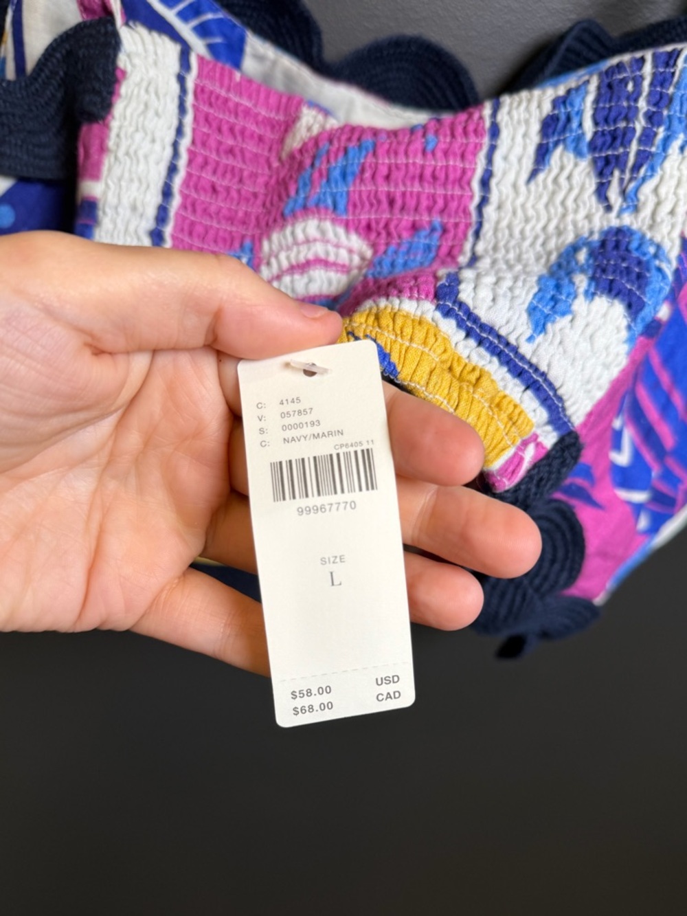 Anthropologie NWT Celandine Scallop Square-Neck Crop‎ Tank Top Size Large - Picture 9 of 9